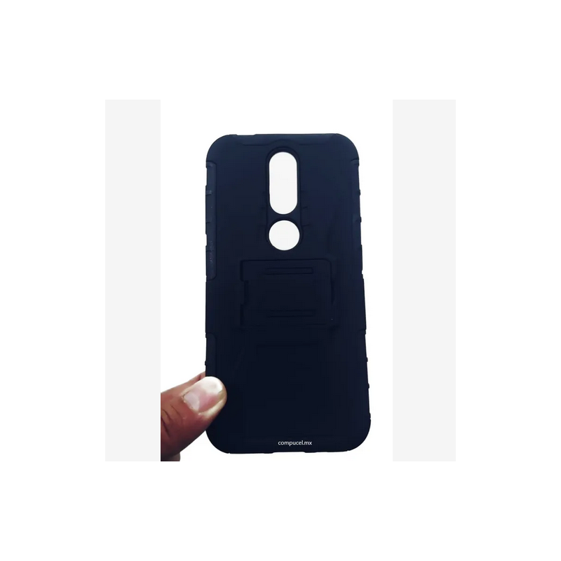 nokia 4.2 Funda de uso rudo con clip y mica